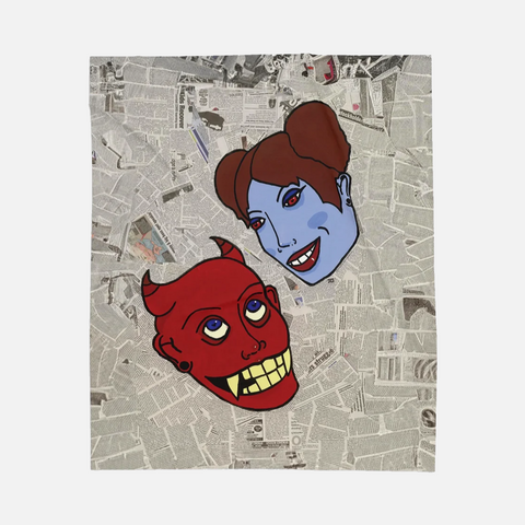 COLLIDED DECORATIVE THROW