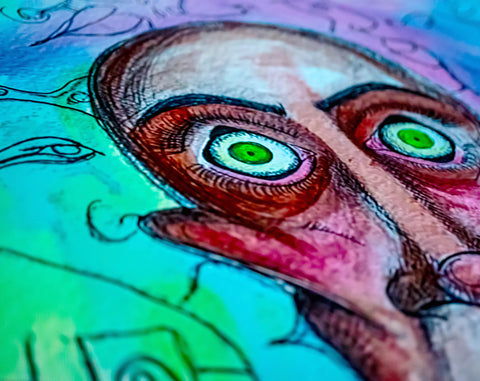 MANIACAL NIGHTMARES HAND-STRETCHED CANVAS PRINT