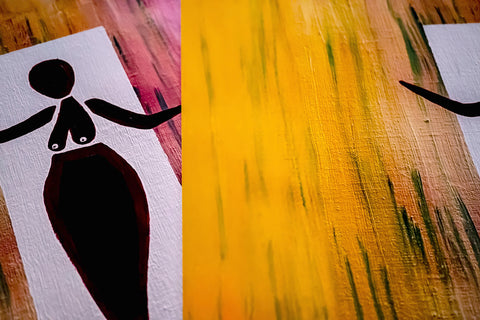 LADY IN THE RAIN MATTE PRINT WITH BORDER