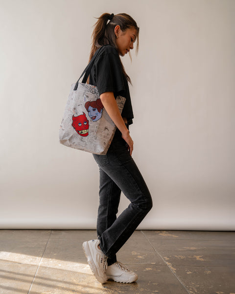 COLLIDED TOTE BAG