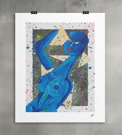 DIAMOND IN THE ROUGH MATTE PRINT WITH BORDER