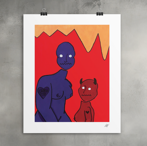 IT'S ALWAYS SUNNY MATTE PRINT WITH BORDER