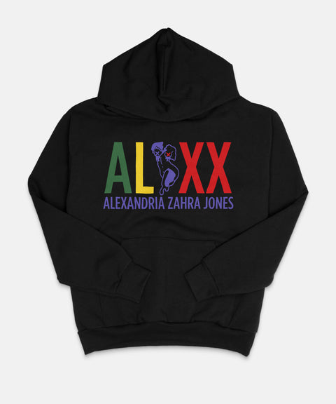 ALXX SIGNATURE HOODIE 14OZ HEAVY WEIGHT TRUE BLACK