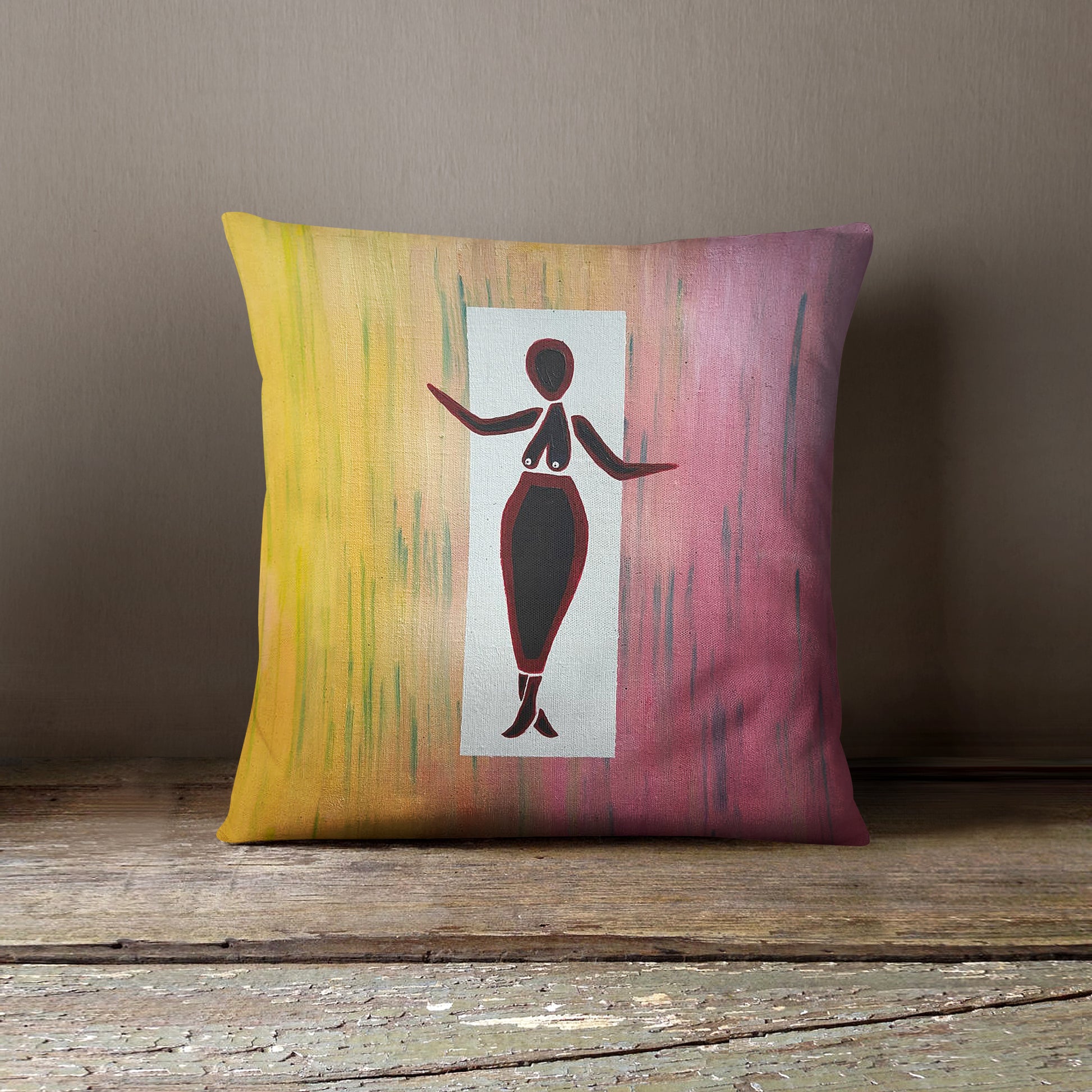 LADY IN THE RAIN PILLOW