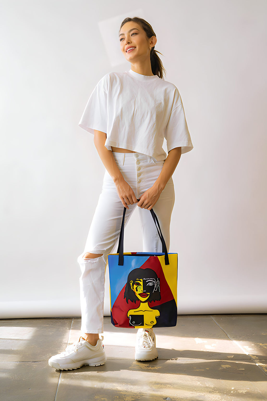 RIGHT THROUGH ME TOTE BAG