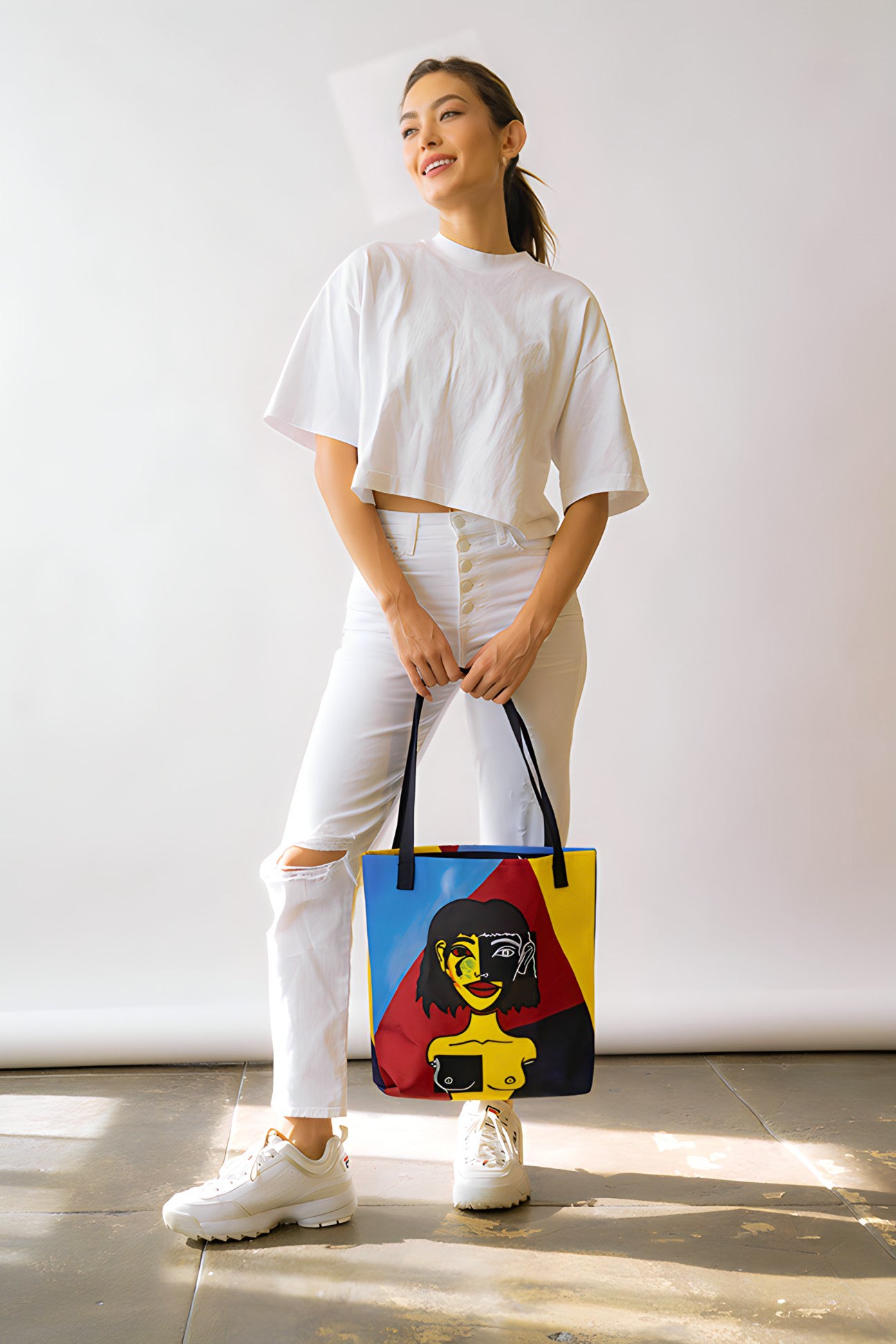 RIGHT THROUGH ME TOTE BAG