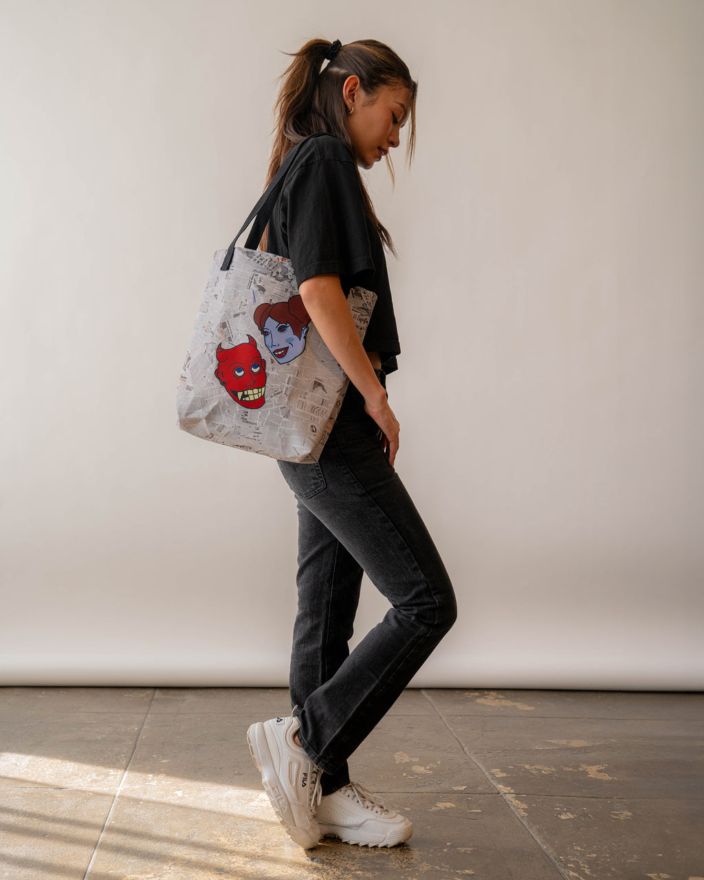 COLLIDED TOTE BAG