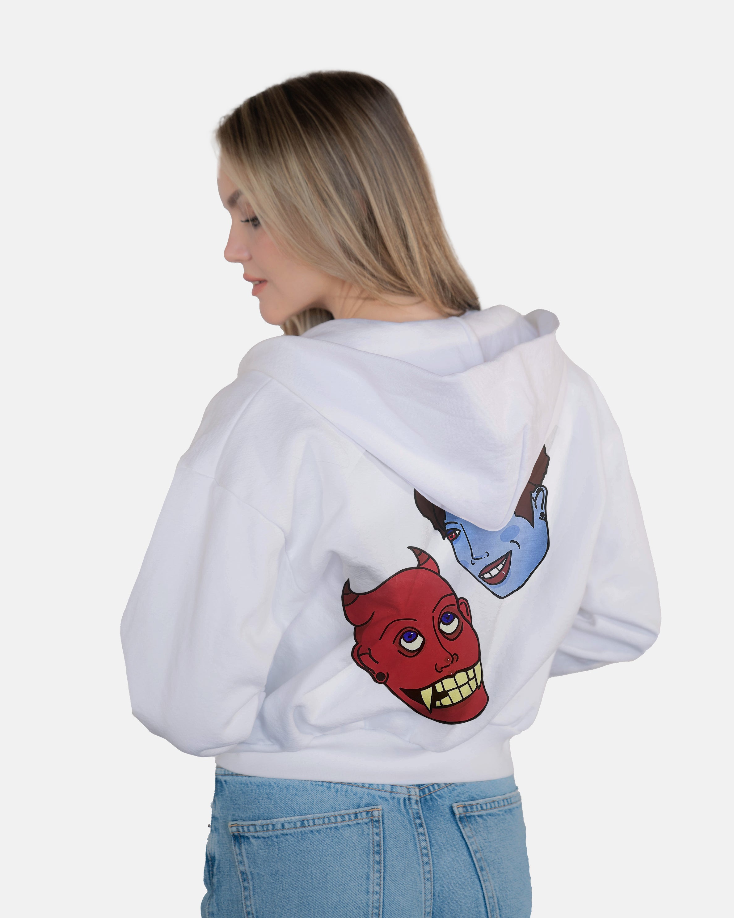 iirot イロットPadded Hoodie white UABY バラクラバ