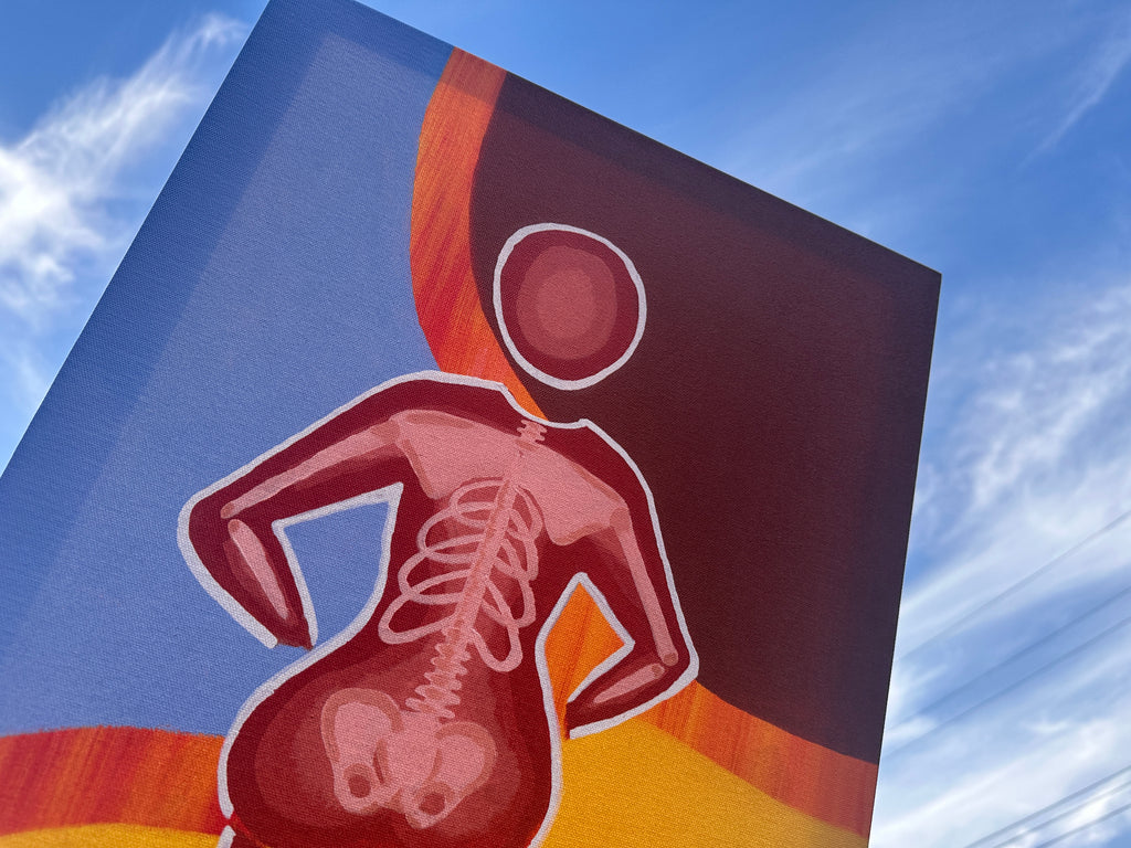 Desert Skeleton Canvas Print