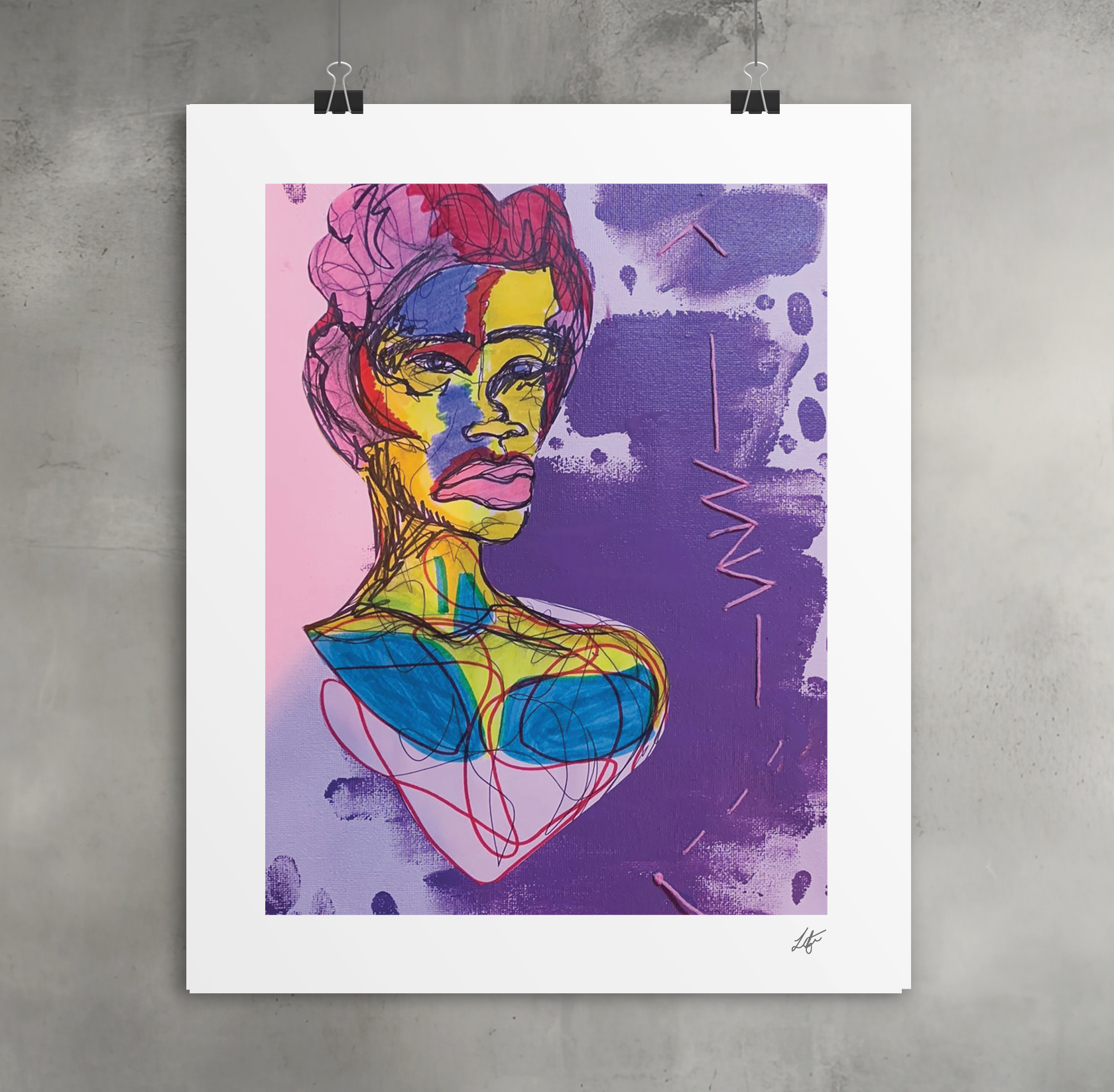 TAPESTRY OF DREAMS MATTE PRINT WITH BORDER