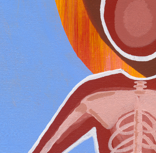 Desert Skeleton Matte Poster Print