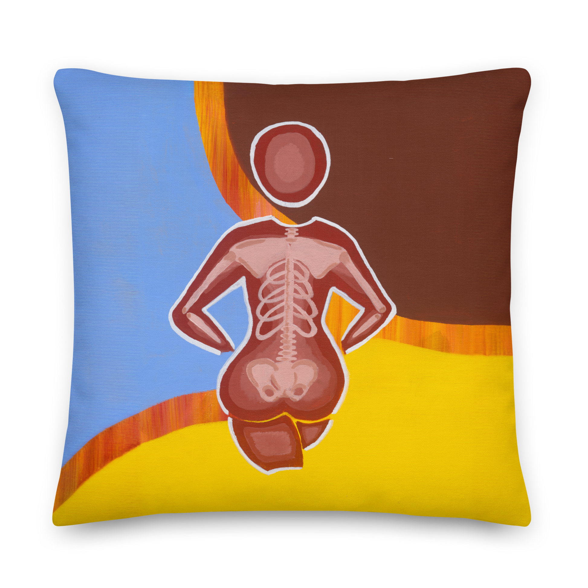 Desert Skeleton Pillow