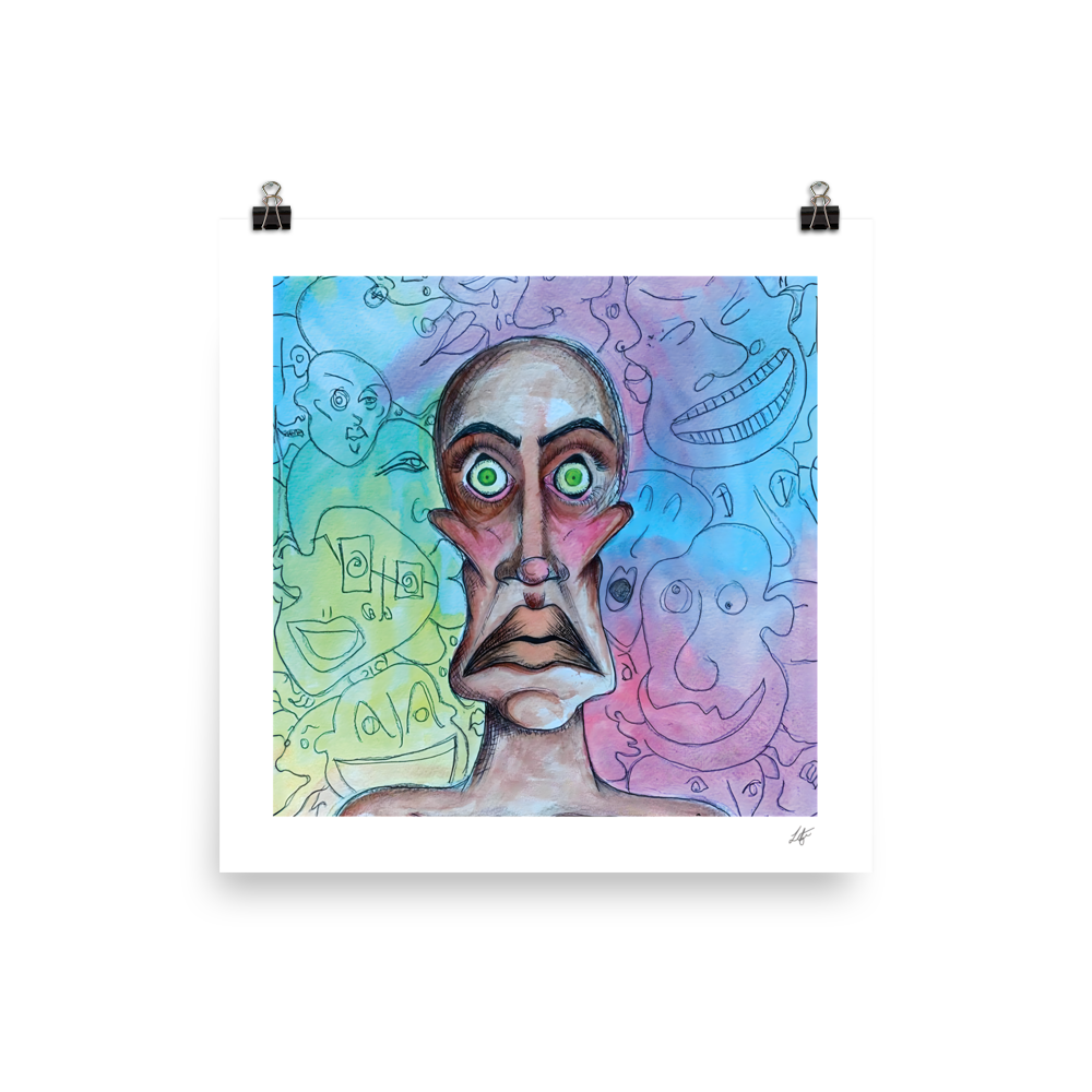 MANIACAL NIGHTMARES MATTE PRINT WITH BORDER