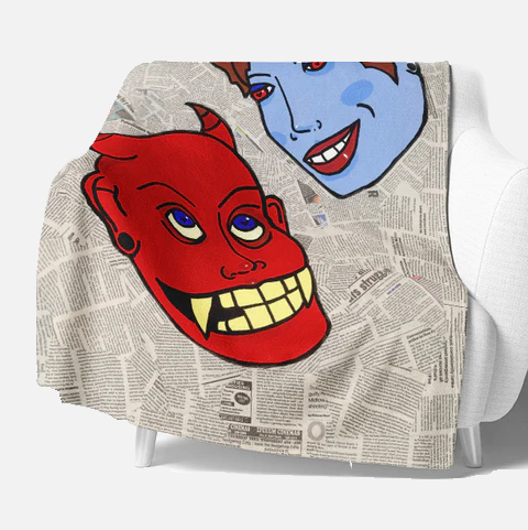 COLLIDED DECORATIVE THROW