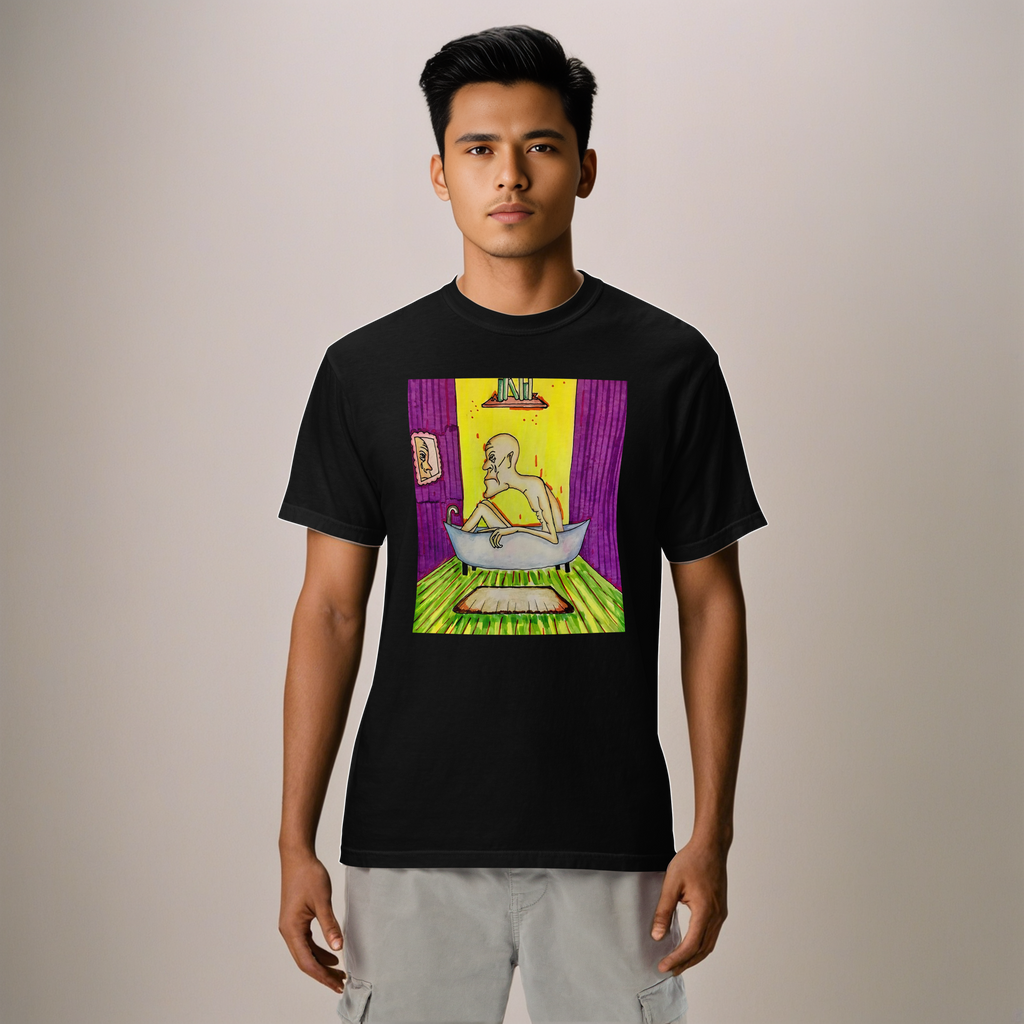 Unisex garment-dyed heavyweight t-shirt