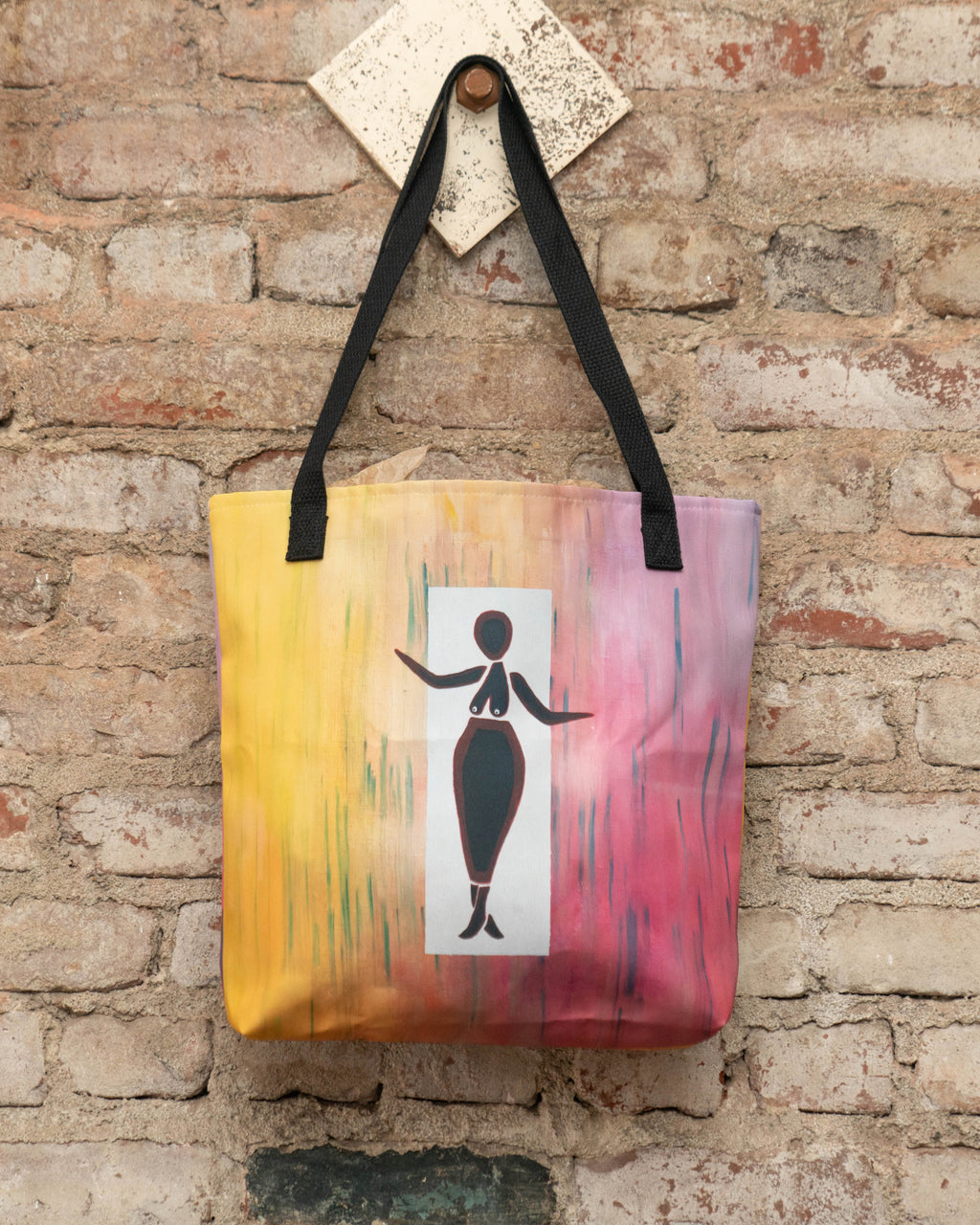 LADY IN THE RAIN TOTE BAG