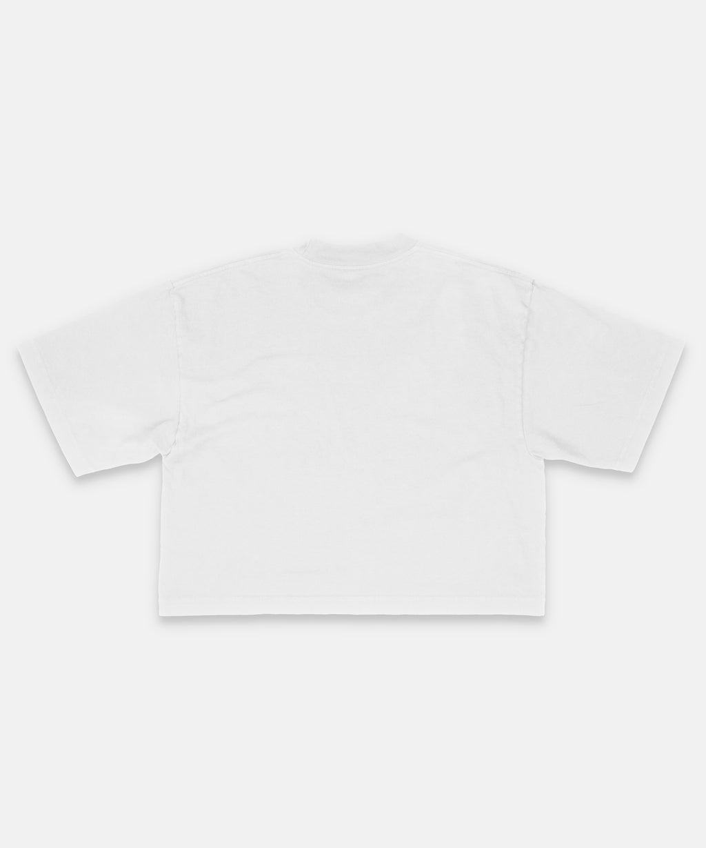 ALXX SIGNATURE CROP TEE WHITE