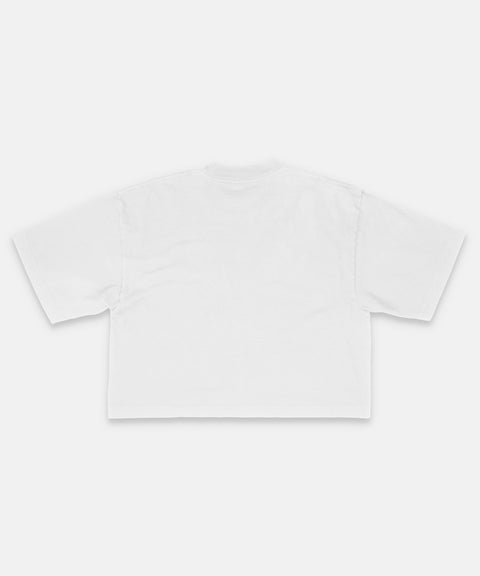 ALXX SIGNATURE CROP TEE WHITE