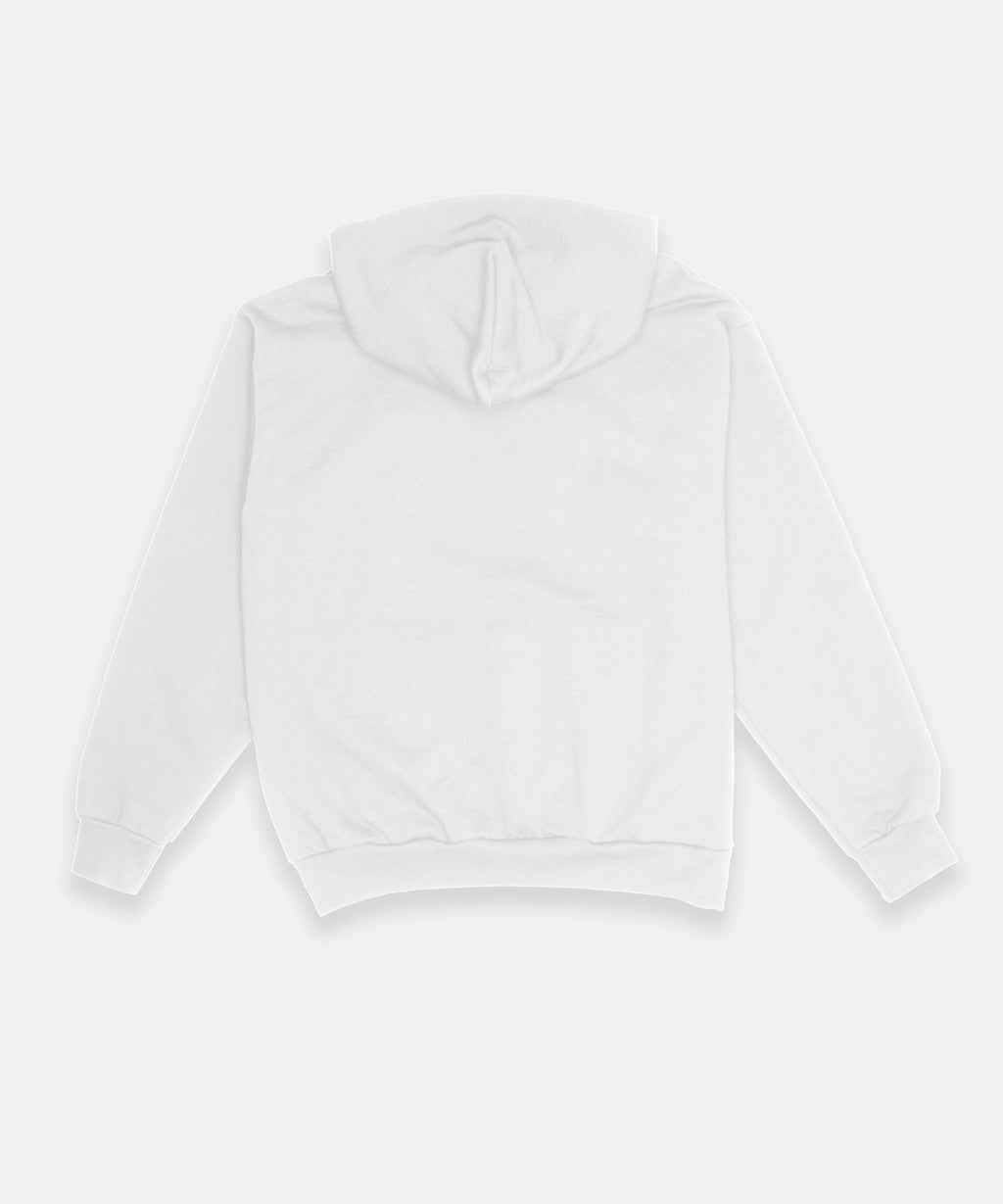 ALXX SIGNATURE HOODIE 14OZ HEAVY WEIGHT WHITE