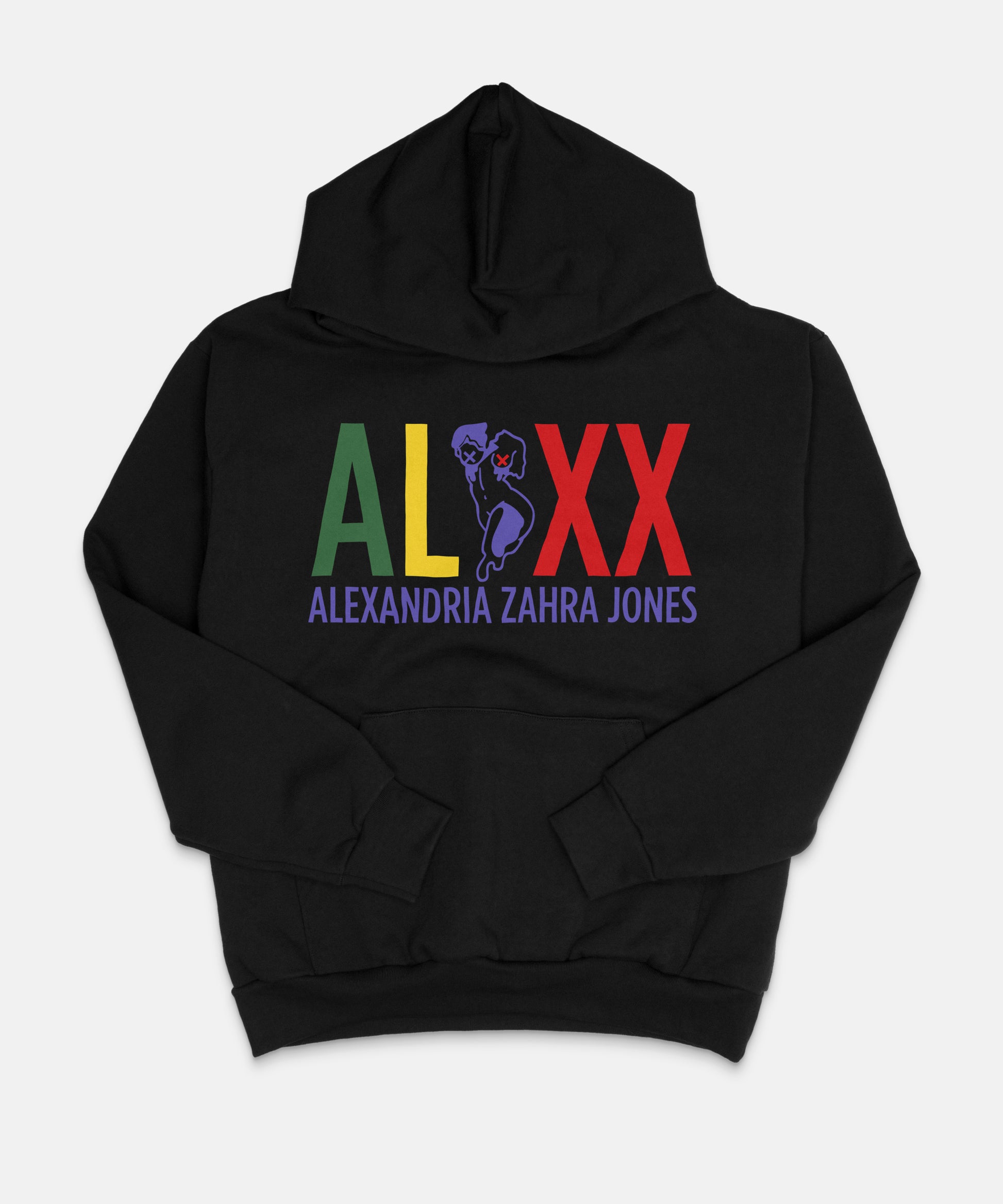 ALXX SIGNATURE HOODIE 14OZ HEAVY WEIGHT TRUE BLACK